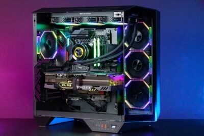 HIGH END GAMING PC DARKFLASH DY470 ATX PC CASE WITH DARKFLASH DM20 LINE 4 ARGB FAN