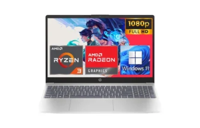 HP NoteBook 15-fc0124nia (AMD Ryzen 3 7320U Processor | 8GB RAM | 512GB SSD Storage | 15.6" (FHD, 1920 x 1080) Anti-Glare Display | AMD Radeon Graphics Card | Wi-Fi 6 & BT 5.3 | Backlit Keyboard | Windows 11 | 1 Year Warranty | Natural Silver)