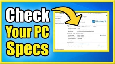 How to Check Laptop Specs