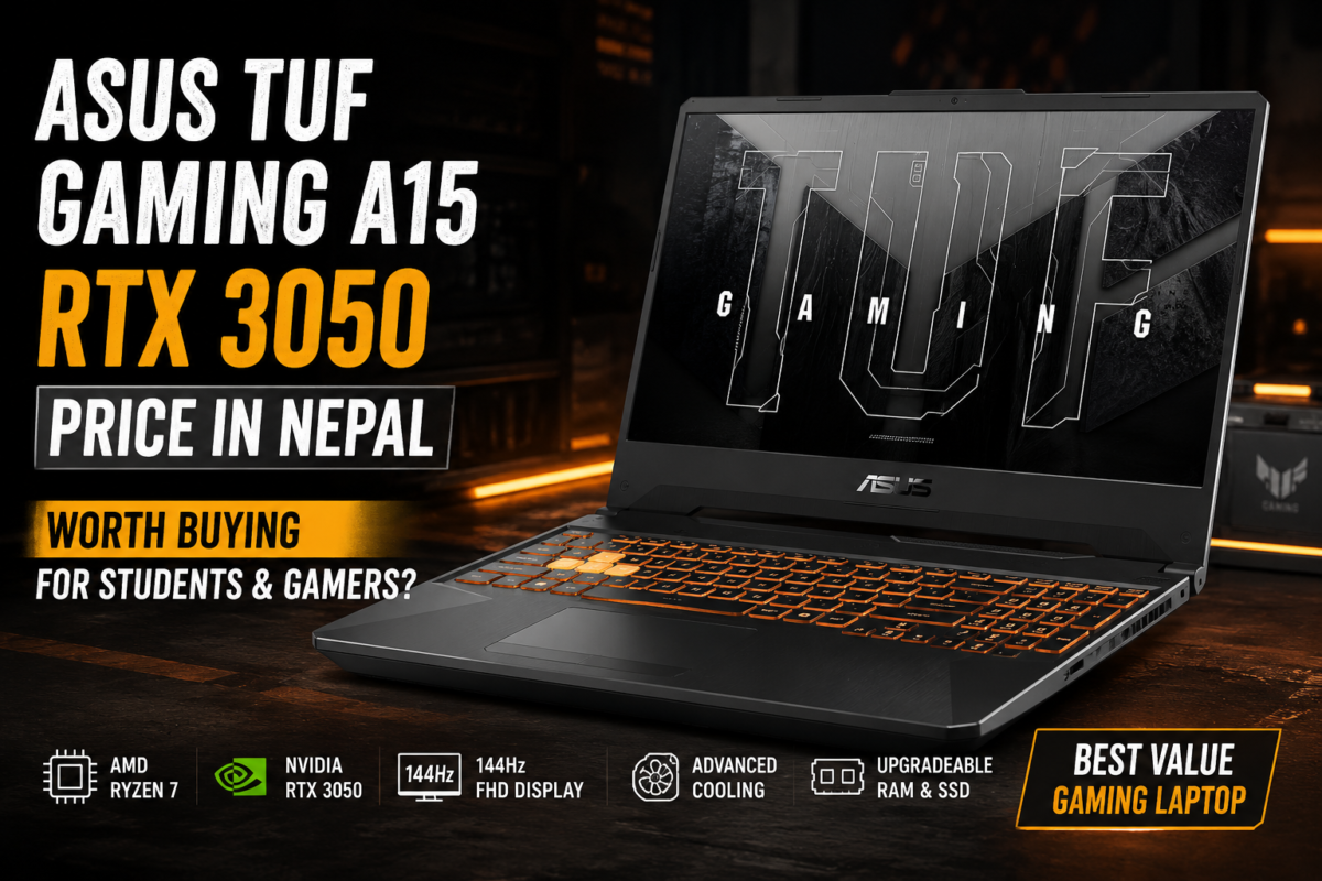 ASUS TUF Gaming A15 RTX 3050 gaming laptop price in Nepal