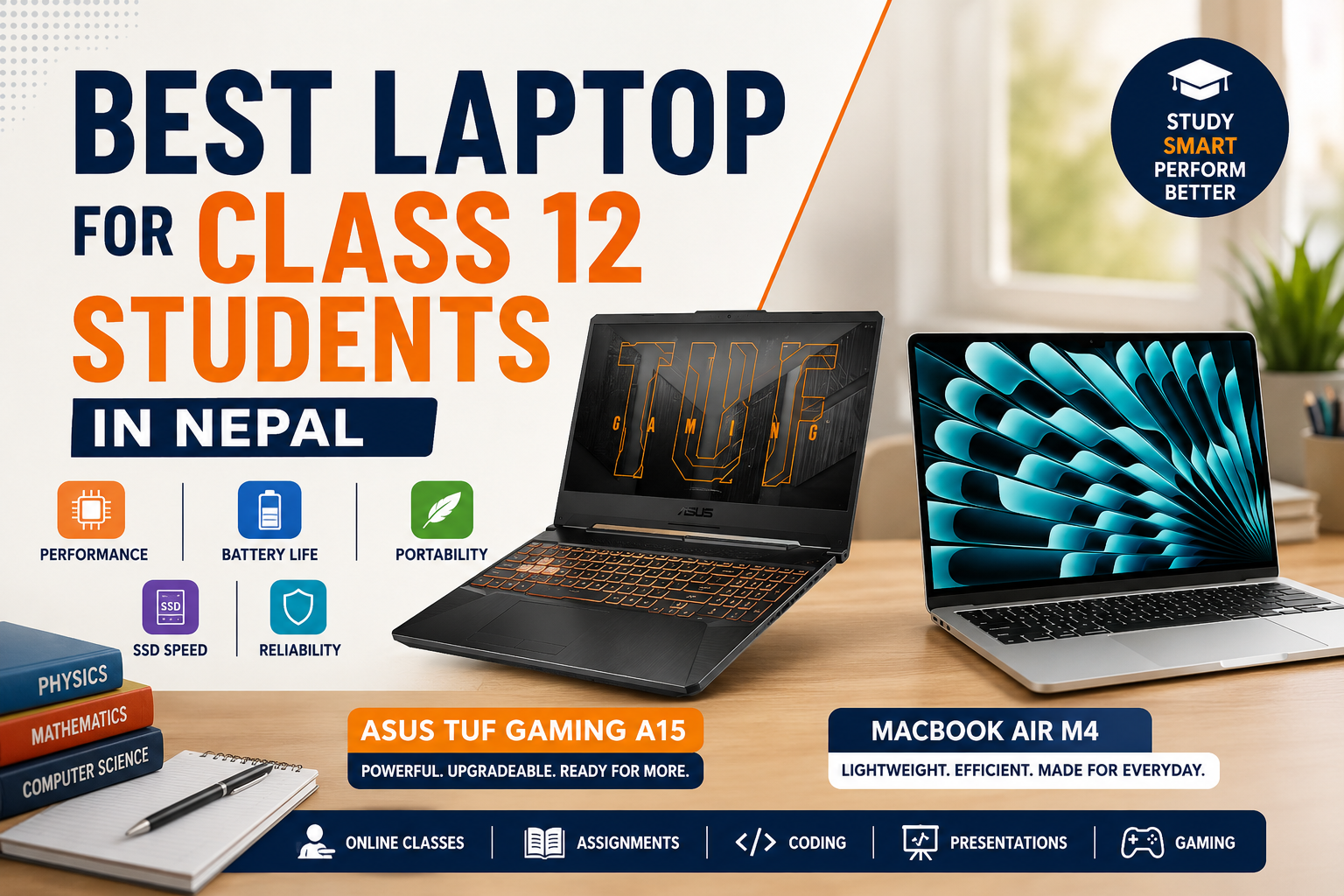 Best Laptop for Class 12 Students in Nepal