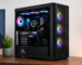 Custom Ryzen 9 9950X3D gaming PC build with RTX graphics, DDR5 memory and liquid cooling on a clean desktop setup by Alam Tech Nepal.