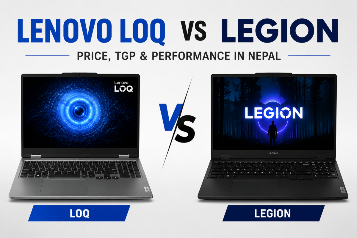 Lenovo LOQ vs Legion gaming laptop comparison in Nepal